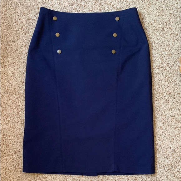 DownEast Dresses & Skirts - DownEast Blue Knee-Length Pencil Skirt Work